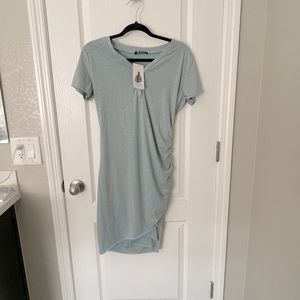 Medium form fitted tee shirt dress